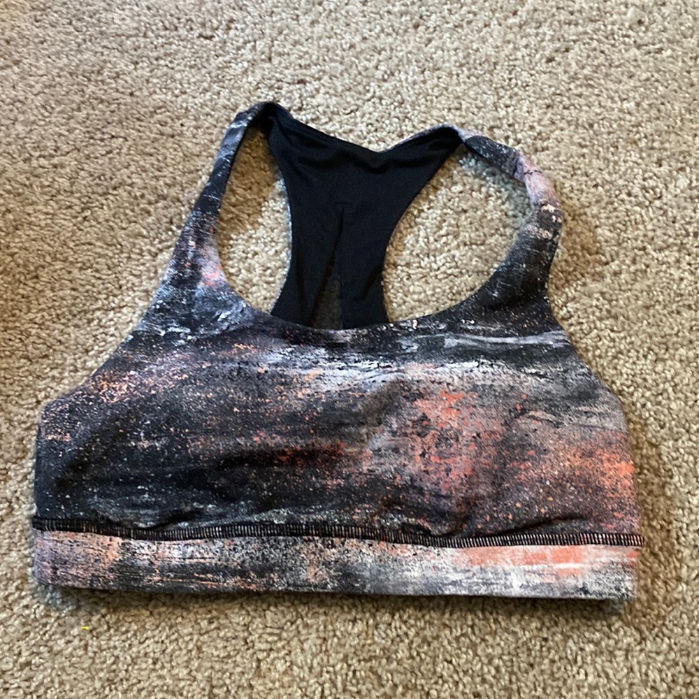 Lululemon multicolored sports bra. Size 6.